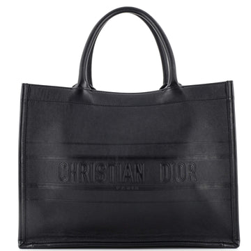 Christian Dior Book Tote Embossed Leather Medium