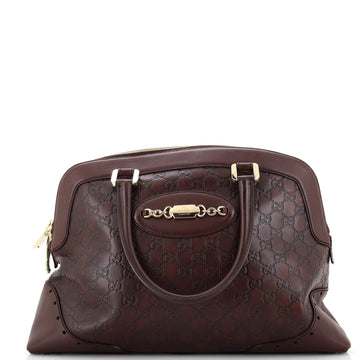 Gucci Punch Bowler Bag Guccissima Leather Medium