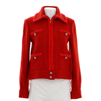 Chanel Women’s Four Pocket Zip Jacket Tweed