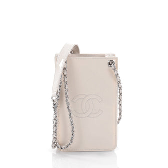 Chanel CC Phone Holder Crossbody Bag Patent Neutral 2289302