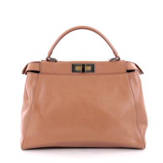 Fendi Peekaboo Handbag Leather with Python Interior 2289801