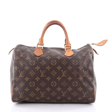 Louis Vuitton Speedy Handbag Monogram Canvas 30 Brown