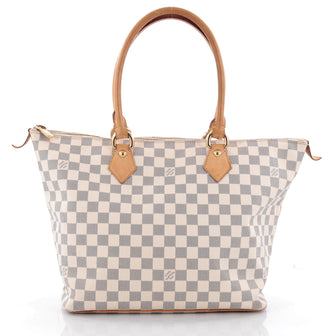 Louis Vuitton Saleya Handbag Damier MM Neutral 2290601