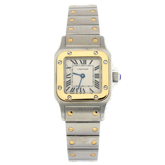 Cartier Santos de Cartier Galbee Quartz Watch Stainless Steel and Yellow Gold 24