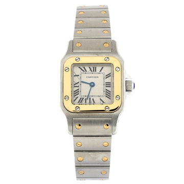 Cartier Santos de Cartier Galbee Quartz Watch Stainless Steel and Yellow Gold 24