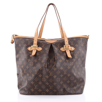 Louis Vuitton Palermo Handbag Monogram Canvas GM Brown