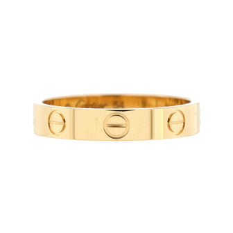 Cartier Love Wedding Band Ring 18K Yellow Gold