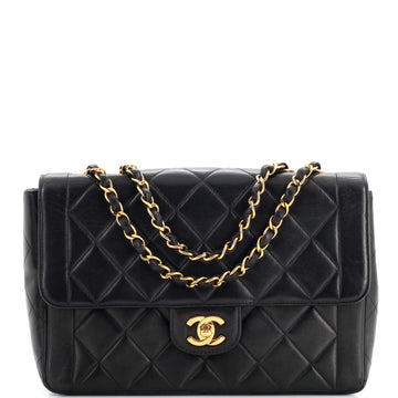 Chanel Vintage CC Chain Flap Bag Quilted Lambskin Medium