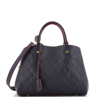 Louis Vuitton Montaigne Handbag Monogram Empreinte Leather MM