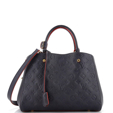 Louis Vuitton Montaigne Handbag Monogram Empreinte Leather MM