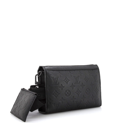 Louis Vuitton Gaston Wearable Wallet Monogram Shadow Leather Black 22910424