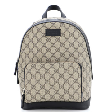 Gucci Zip Pocket Backpack GG Coated Canvas Small