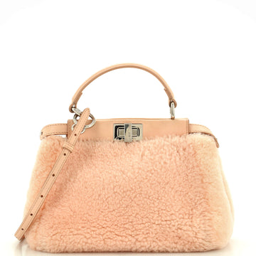 Fendi Peekaboo Bag Shearling Mini