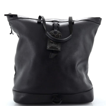 Louis Vuitton Zipped Tote Dark Infinity Leather with Monogram Eclipse Glaze Canvas