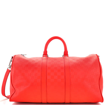 Louis Vuitton Keepall Bandouliere Bag Damier Infini Leather 45