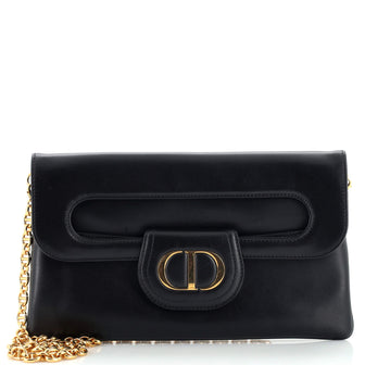 Christian Dior DiorDouble Chain Bag Leather Medium