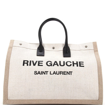 Saint Laurent Rive Gauche Shopper Tote Canvas Large