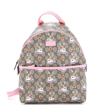 Gucci Children's Zip Backpack Printed GG Coated Canvas Small