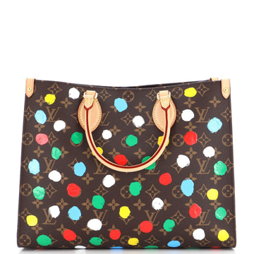 Louis Vuitton OnTheGo Tote Yayoi Kusama Painted Dots Monogram Canvas MM