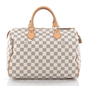 Louis Vuitton Speedy Handbag Damier 30 White 2291601