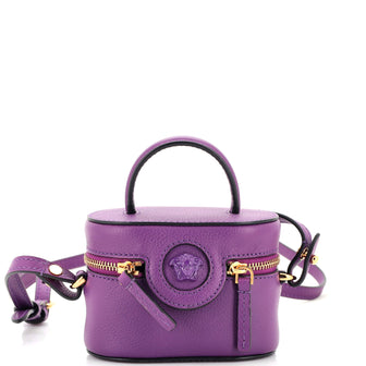 Versace La Medusa Crossbody Vanity Leather Mini