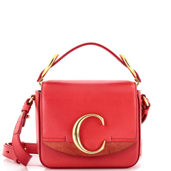 Chloe C Flap Bag Leather Mini