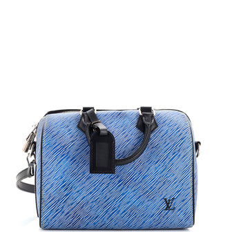 Louis Vuitton Speedy 25 in Bleu Epi Leather