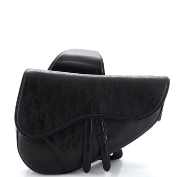 Christian Dior Saddle Crossbody Bag Oblique Galaxy Leather