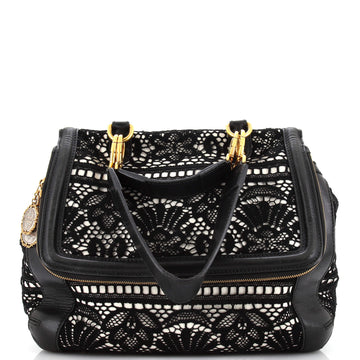 Dolce & Gabbana Miss Sicily Bag Floral Lace Large