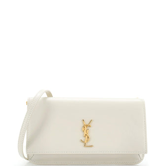 Saint Laurent Classic Monogram Phone Holder Shoulder Bag Leather