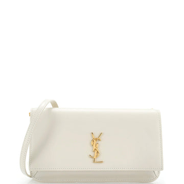 Saint Laurent Classic Monogram Phone Holder Shoulder Bag Leather