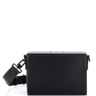 Louis Vuitton Box Messenger Bag EPI Leather Black