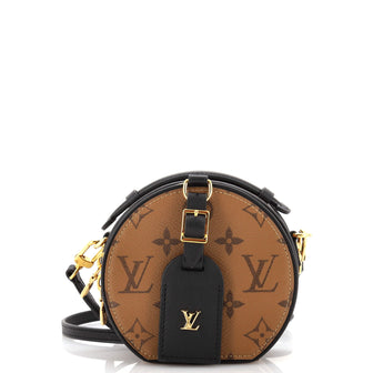 Louis Vuitton Petite Boite Chapeau Bag Reverse Monogram Canvas and