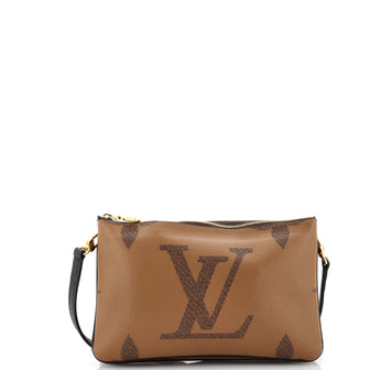 Louis Vuitton Double Zip Pochette Reverse Monogram Giant