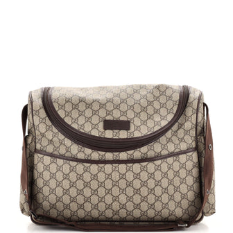Gucci Diaper Crossbody Bag GG Coated Canvas