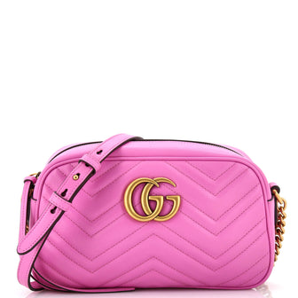 Gucci GG Marmont Shoulder Bag Diagonal Quilted Leather Small
