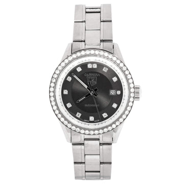 Tag Heuer Carrera Automatic Watch Stainless Steel with Diamond Bezel and Markers 28