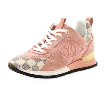 Louis Vuitton Women's Run Away Sneakers Mesh with Monogram Canvas and Suede