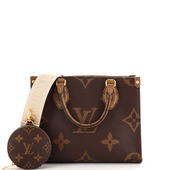 Louis Vuitton Onthego Reverse Brown Canvas Tote