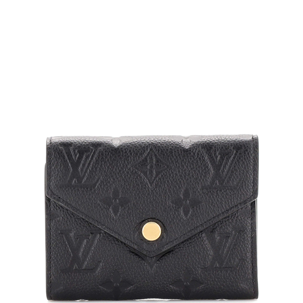 Louis Vuitton Victorine Wallet Monogram Empreinte Leather Black 2293821