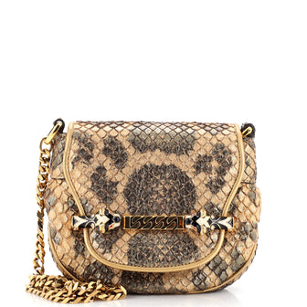 Gucci Tigrette Chain Shoulder Bag Python