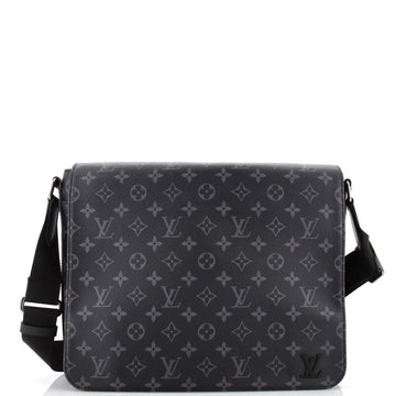 Louis Vuitton District Messenger Bag Monogram Eclipse Canvas MM