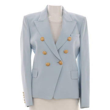 Balmain Women's Double Breasted Blazer Viscose Blend
