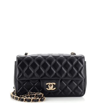 Chanel Classic Single Flap Bag Quilted Lambskin Mini