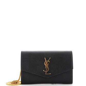 Saint Laurent Uptown Chain Wallet Leather