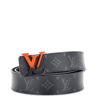 Louis Vuitton Brown Mini Monogram Canvas Logo Buckle Belt Size 95