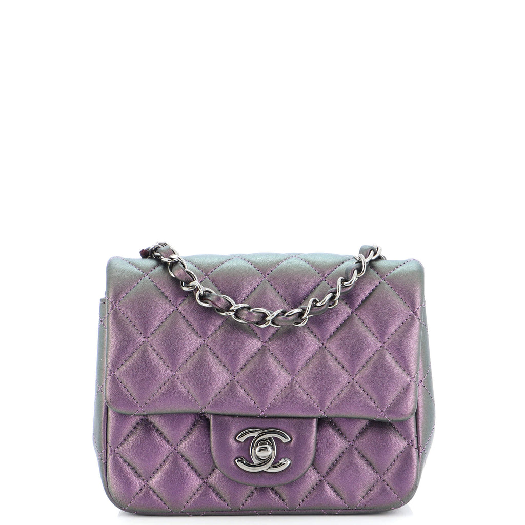 Chanel Purple Quilted Lambskin Mini Classic Single Flap Bag Silver  Hardware, 2020 Available For Immediate Sale At Sotheby's