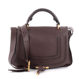 Chloe Marcie Top Handle Bag Leather Medium Brown 2295203