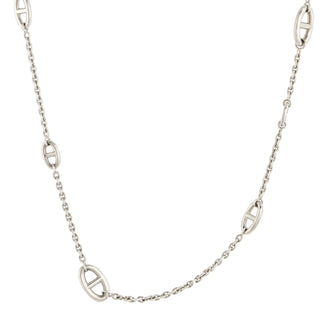Hermes Farandole Long Necklace Sterling Silver 80
