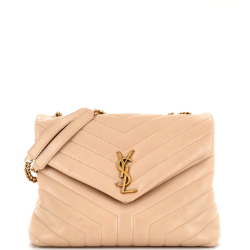 Saint Laurent Loulou Shoulder Bag Matelasse Chevron Leather Medium